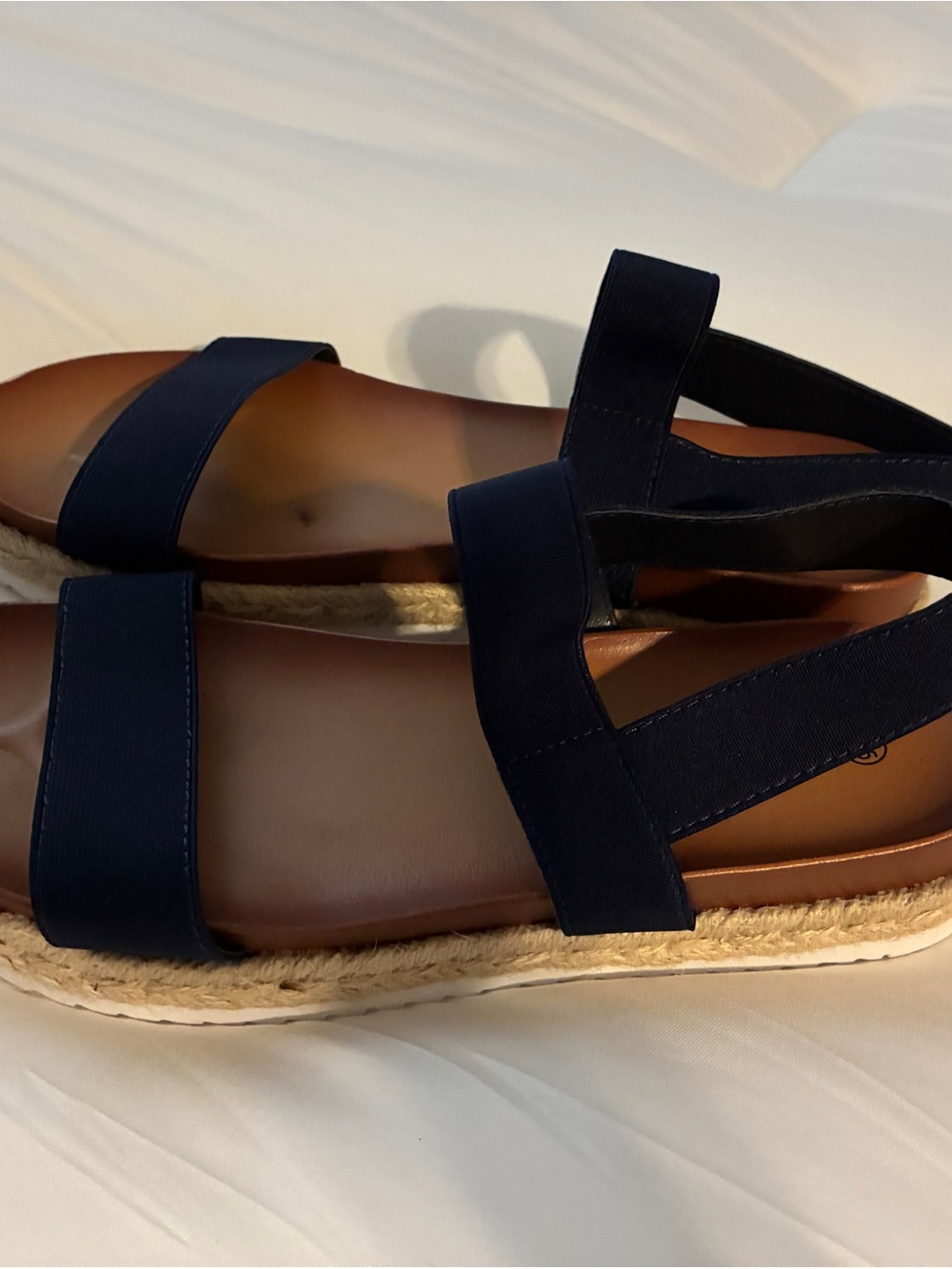Dream Pairs Navy Espadrille Strap Sandals